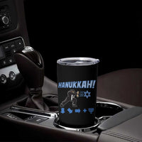 Funny Hanukkah Arcade Game Tumbler Cup Jewish Fighter Menorah Star Of David - Wonder Print Shop