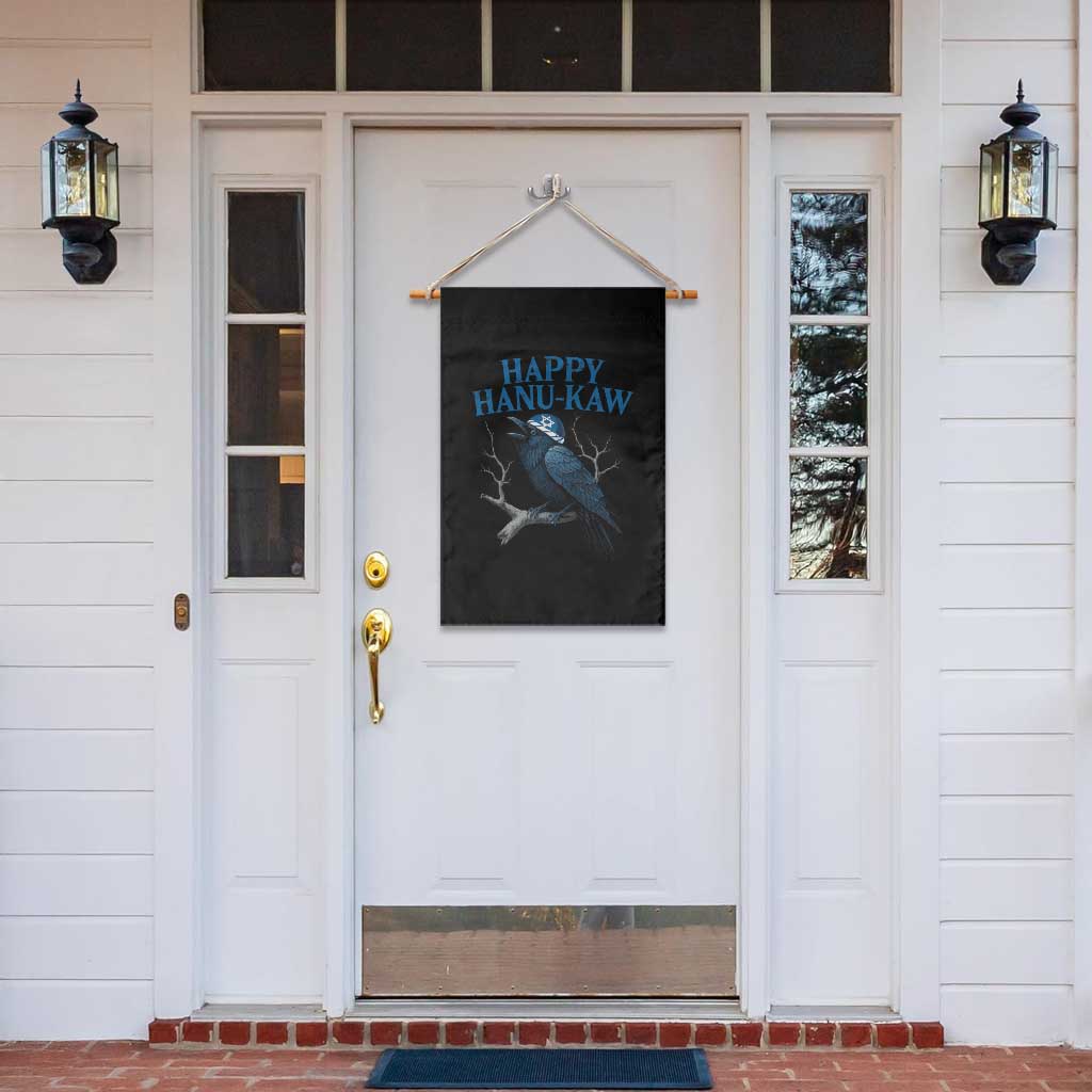 Funny Hanukkah Crow Garden Flag Happy Hanukaw Jewish Holiday - Wonder Print Shop