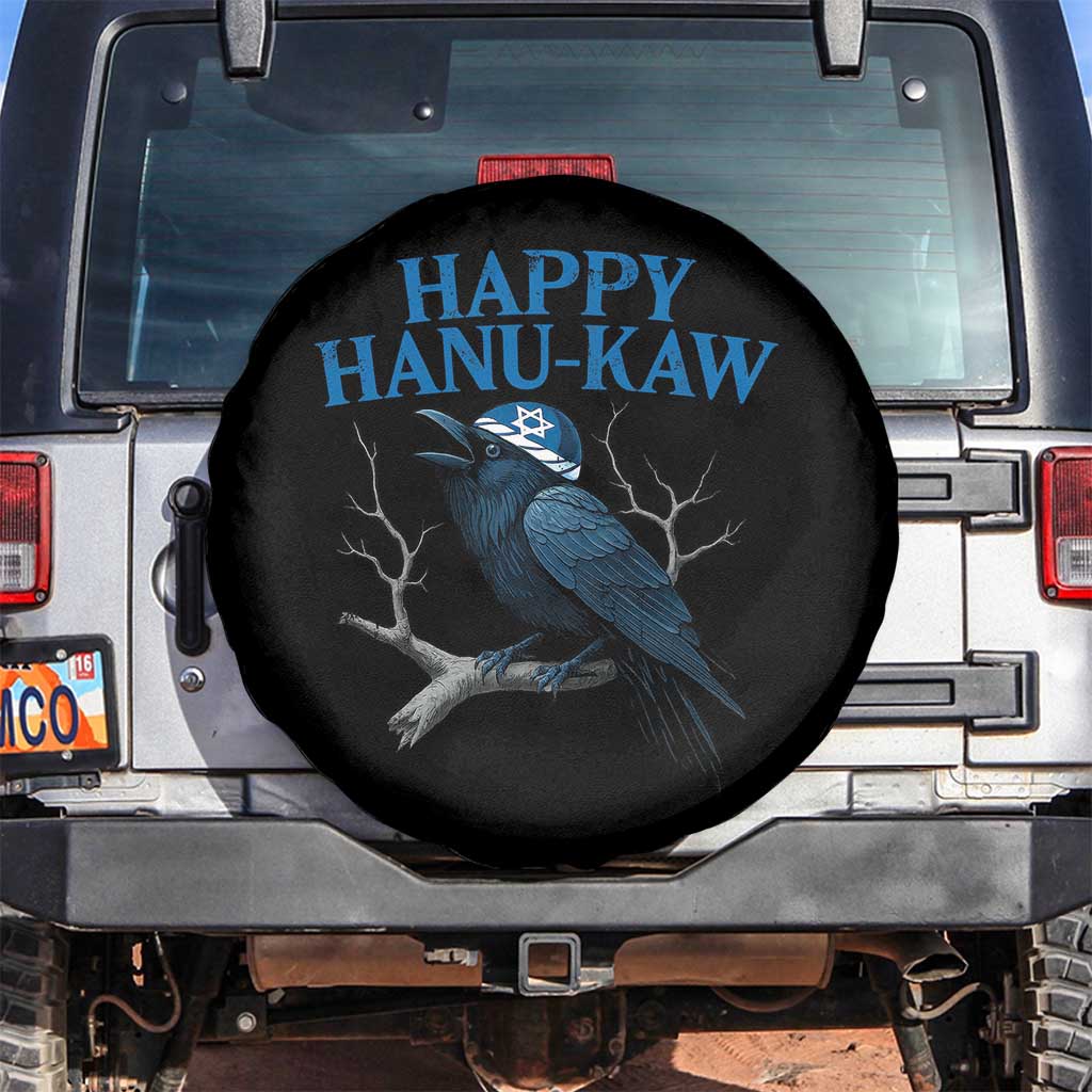 Funny Hanukkah Crow Spare Tire Cover Happy Hanukaw Jewish Holiday - Wonder Print Shop