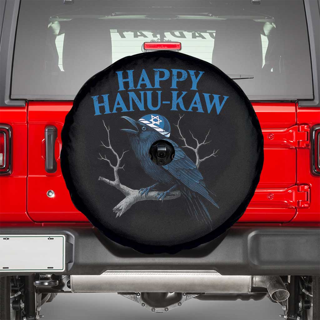 Funny Hanukkah Crow Spare Tire Cover Happy Hanukaw Jewish Holiday - Wonder Print Shop
