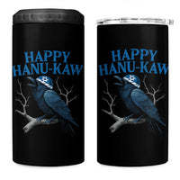 Funny Hanukkah Crow 4 in 1 Can Cooler Tumbler Happy Hanukaw Jewish Holiday - Wonder Print Shop