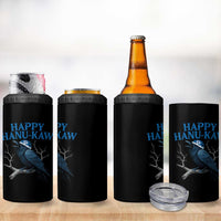 Funny Hanukkah Crow 4 in 1 Can Cooler Tumbler Happy Hanukaw Jewish Holiday - Wonder Print Shop