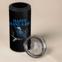 Funny Hanukkah Crow 4 in 1 Can Cooler Tumbler Happy Hanukaw Jewish Holiday - Wonder Print Shop