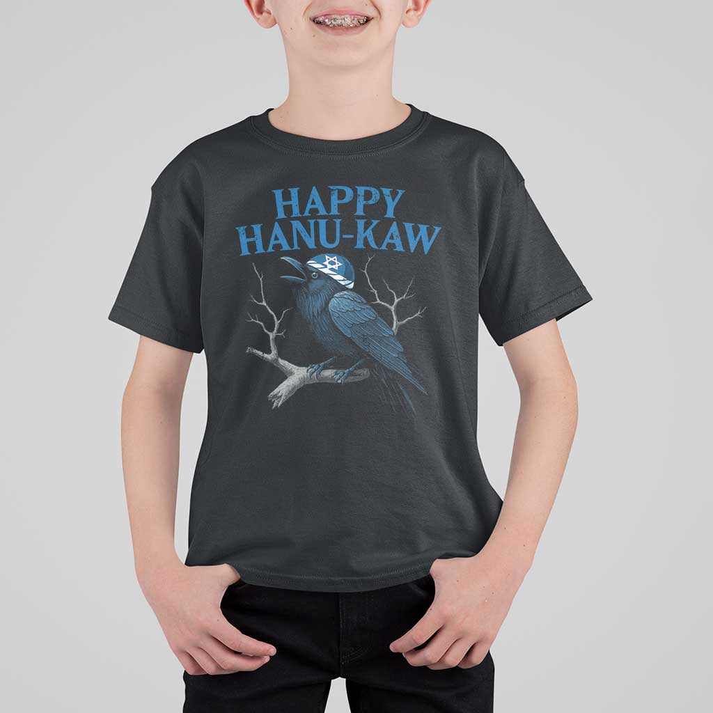 Funny Hanukkah Crow T Shirt For Kid Happy Hanukaw Jewish Holiday - Wonder Print Shop