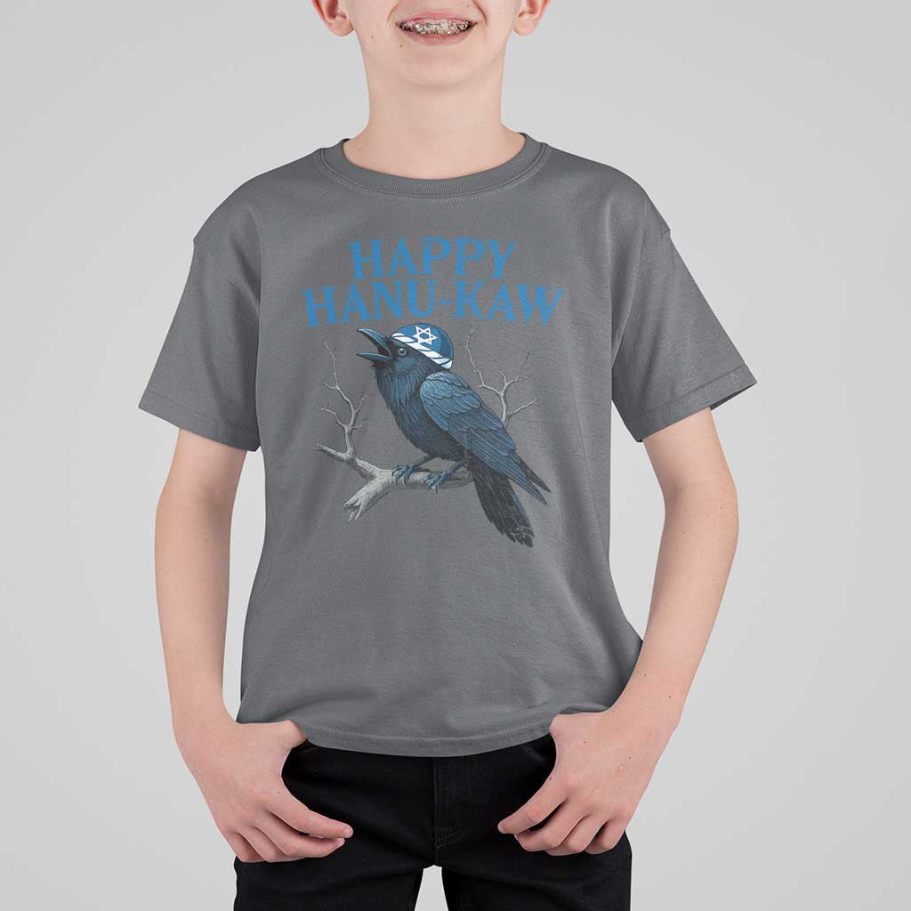 Funny Hanukkah Crow T Shirt For Kid Happy Hanukaw Jewish Holiday - Wonder Print Shop