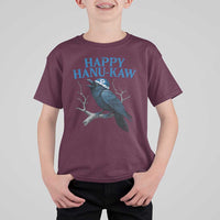 Funny Hanukkah Crow T Shirt For Kid Happy Hanukaw Jewish Holiday - Wonder Print Shop
