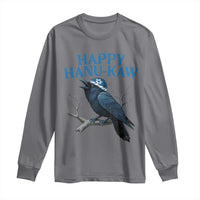 Funny Hanukkah Crow Long Sleeve Shirt Happy Hanukaw Jewish Holiday - Wonder Print Shop