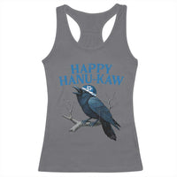 Funny Hanukkah Crow Racerback Tank Top Happy Hanukaw Jewish Holiday - Wonder Print Shop
