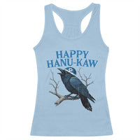 Funny Hanukkah Crow Racerback Tank Top Happy Hanukaw Jewish Holiday - Wonder Print Shop