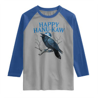 Funny Hanukkah Crow Raglan Shirt Happy Hanukaw Jewish Holiday - Wonder Print Shop