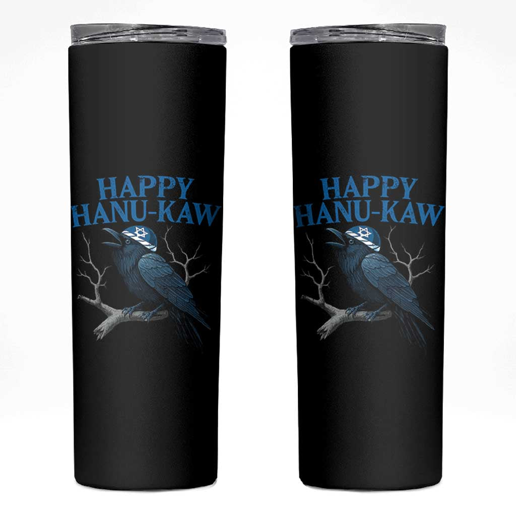 Funny Hanukkah Crow Skinny Tumbler Happy Hanukaw Jewish Holiday - Wonder Print Shop