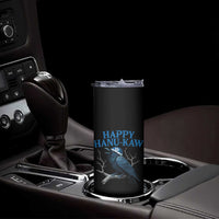 Funny Hanukkah Crow Skinny Tumbler Happy Hanukaw Jewish Holiday - Wonder Print Shop
