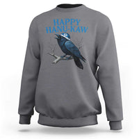 Funny Hanukkah Crow Sweatshirt Happy Hanukaw Jewish Holiday - Wonder Print Shop