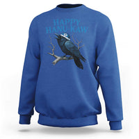 Funny Hanukkah Crow Sweatshirt Happy Hanukaw Jewish Holiday - Wonder Print Shop