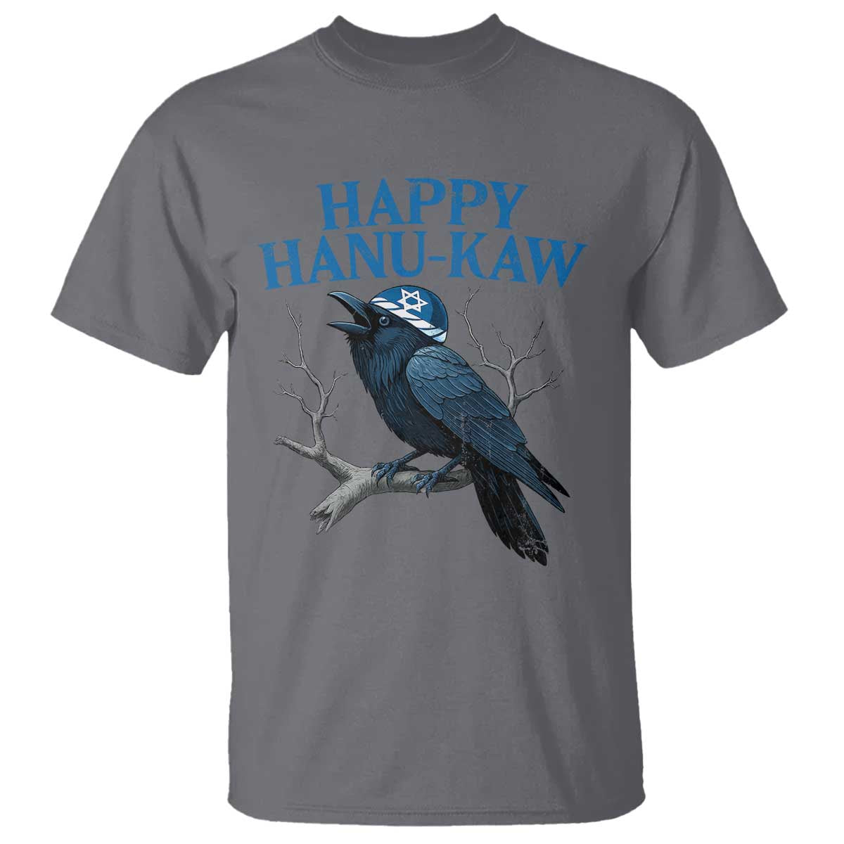 Funny Hanukkah Crow T Shirt Happy Hanukaw Jewish Holiday - Wonder Print Shop