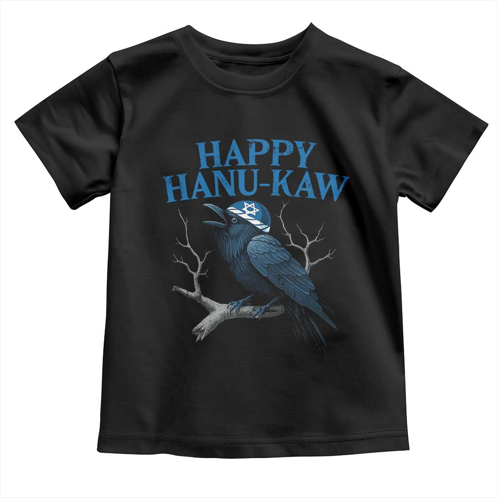 Funny Hanukkah Crow Toddler T Shirt Happy Hanukaw Jewish Holiday - Wonder Print Shop