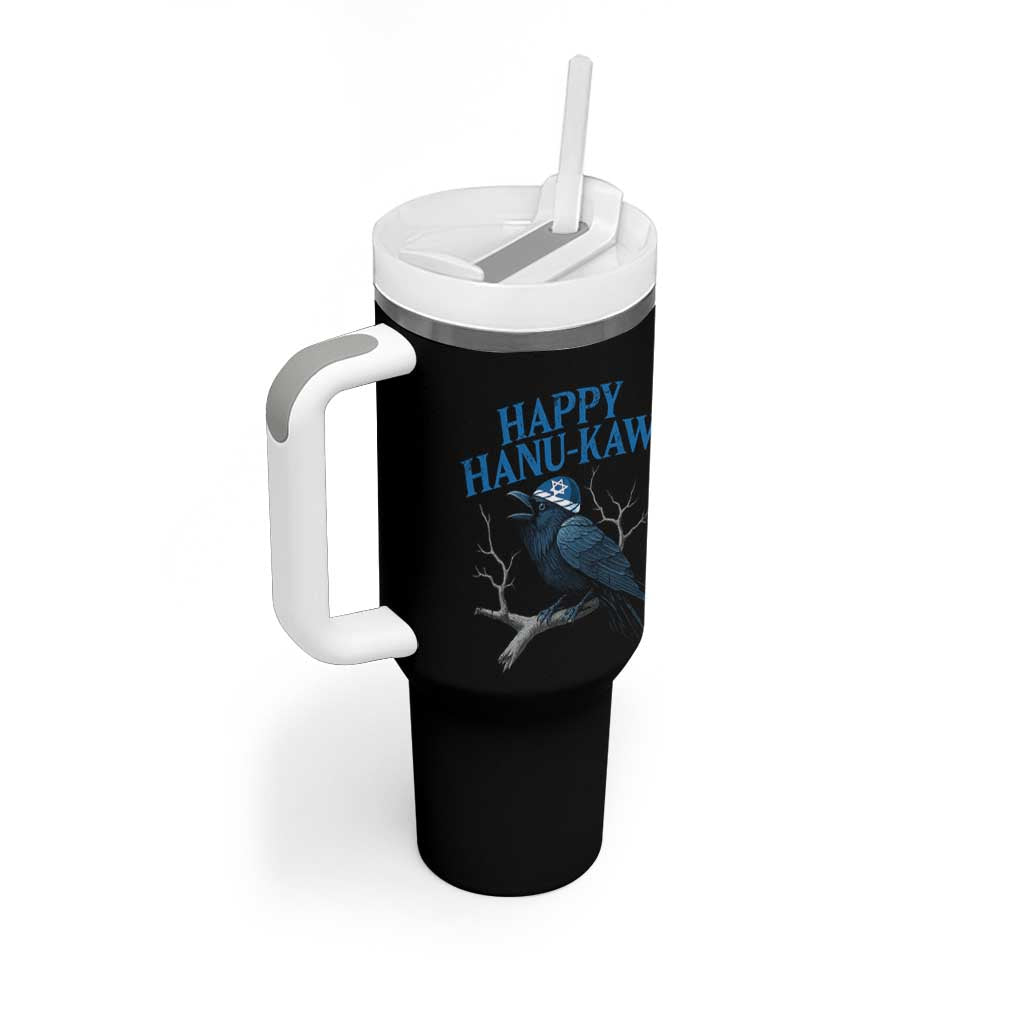 Funny Hanukkah Crow Tumbler With Handle Happy Hanukaw Jewish Holiday - Wonder Print Shop