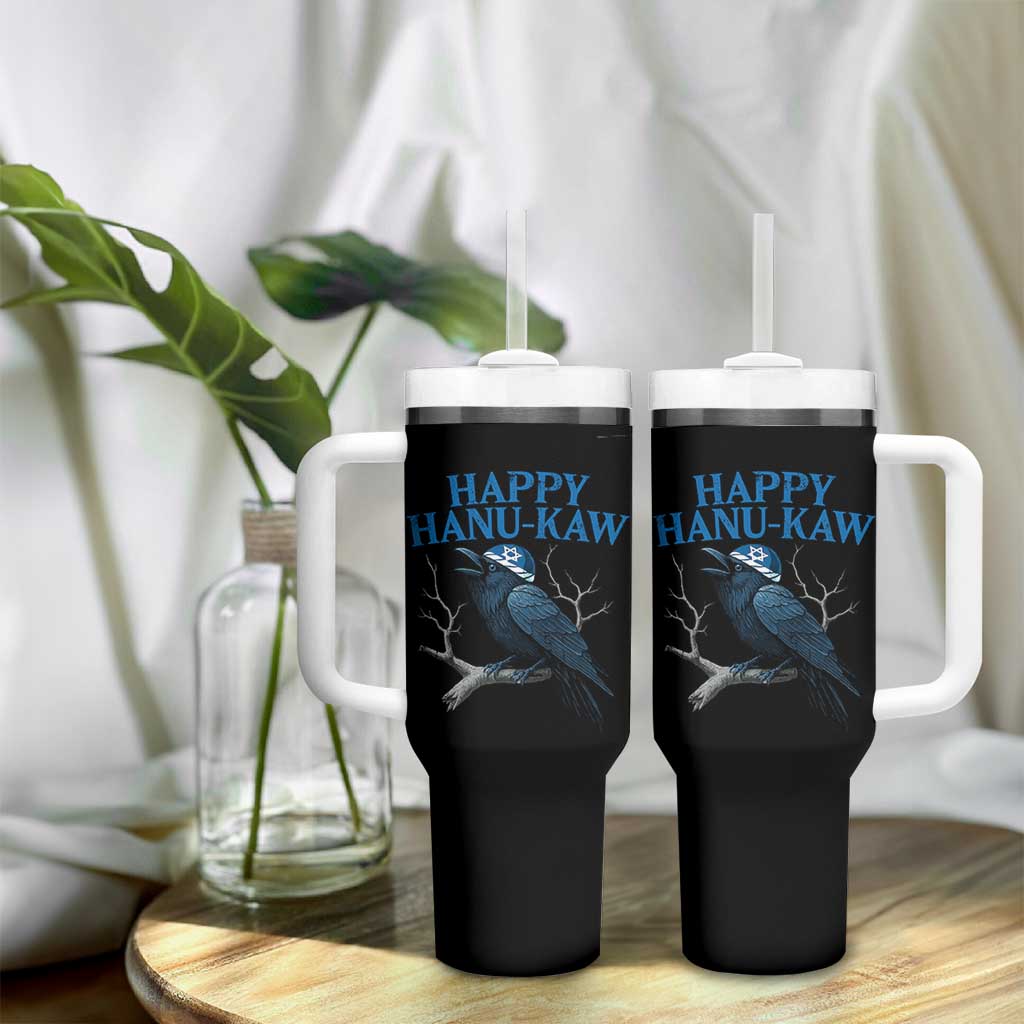 Funny Hanukkah Crow Tumbler With Handle Happy Hanukaw Jewish Holiday - Wonder Print Shop