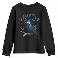 Funny Hanukkah Crow Youth Sweatshirt Happy Hanukaw Jewish Holiday - Wonder Print Shop