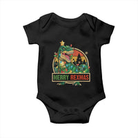 Funny Christmas Dinosaur Baby Onesie Merry Rexmas Dino Xmas Tree - Wonder Print Shop