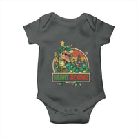 Funny Christmas Dinosaur Baby Onesie Merry Rexmas Dino Xmas Tree - Wonder Print Shop
