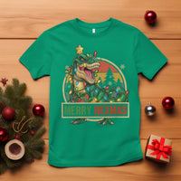 Funny Christmas Dinosaur T Shirt Merry Rexmas Dino Xmas Tree - Wonder Print Shop