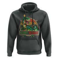 Funny Christmas Dinosaur Hoodie Merry Rexmas Dino Xmas Tree - Wonder Print Shop