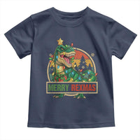 Funny Christmas Dinosaur Toddler T Shirt Merry Rexmas Dino Xmas Tree - Wonder Print Shop
