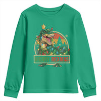 Funny Christmas Dinosaur Youth Sweatshirt Merry Rexmas Dino Xmas Tree - Wonder Print Shop