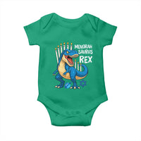 Funny Hanukkah Dinosaur Baby Onesie Menorasaurus Rex Jewish Holiday Chanukkah - Wonder Print Shop