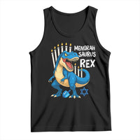 Funny Hanukkah Dinosaur Tank Top Menorasaurus Rex Jewish Holiday Chanukkah - Wonder Print Shop