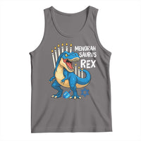 Funny Hanukkah Dinosaur Tank Top Menorasaurus Rex Jewish Holiday Chanukkah - Wonder Print Shop