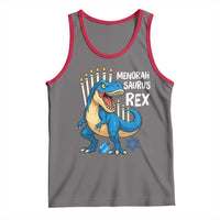 Funny Hanukkah Dinosaur Tank Top Menorasaurus Rex Jewish Holiday Chanukkah - Wonder Print Shop