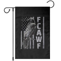 Funny F CAW F Crow Garden Flag Vintage American Flag - Wonder Print Shop
