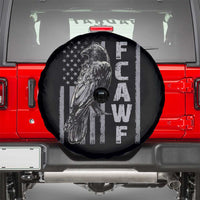 Funny F CAW F Crow Spare Tire Cover Vintage American Flag - Wonder Print Shop