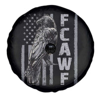 Funny F CAW F Crow Spare Tire Cover Vintage American Flag - Wonder Print Shop