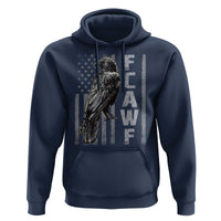 Funny F CAW F Crow Hoodie Vintage American Flag - Wonder Print Shop