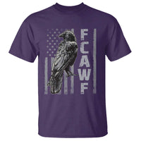 Funny F CAW F Crow T Shirt Vintage American Flag - Wonder Print Shop
