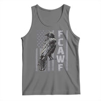 Funny F CAW F Crow Tank Top Vintage American Flag - Wonder Print Shop