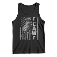Funny F CAW F Crow Tank Top Vintage American Flag - Wonder Print Shop
