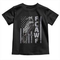 Funny F CAW F Crow Toddler T Shirt Vintage American Flag - Wonder Print Shop