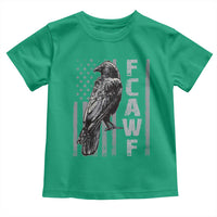 Funny F CAW F Crow Toddler T Shirt Vintage American Flag - Wonder Print Shop