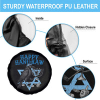 Funny Hanukkah Crow Spare Tire Cover Happy Hanukaw Jewish Holiday Chanukah Menorah - Wonder Print Shop
