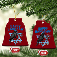 Funny Hanukkah Crow Ceramic Ornament Happy Hanukaw Jewish Holiday Chanukah Menorah - Wonder Print Shop