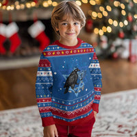 Funny Hanukkah Crow Hanukkah Ugly Sweater Happy Hanukaw Jewish Holiday Chanukah Menorah - Wonder Print Shop