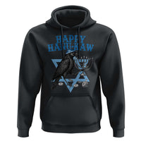 Funny Hanukkah Crow Hoodie Happy Hanukaw Jewish Holiday Chanukah Menorah - Wonder Print Shop