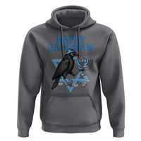 Funny Hanukkah Crow Hoodie Happy Hanukaw Jewish Holiday Chanukah Menorah - Wonder Print Shop