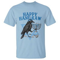 Funny Hanukkah Crow T Shirt Happy Hanukaw Jewish Holiday Chanukah Menorah - Wonder Print Shop