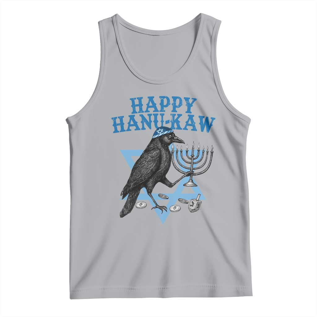 Funny Hanukkah Crow Tank Top Happy Hanukaw Jewish Holiday Chanukah Menorah - Wonder Print Shop