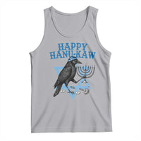 Funny Hanukkah Crow Tank Top Happy Hanukaw Jewish Holiday Chanukah Menorah - Wonder Print Shop